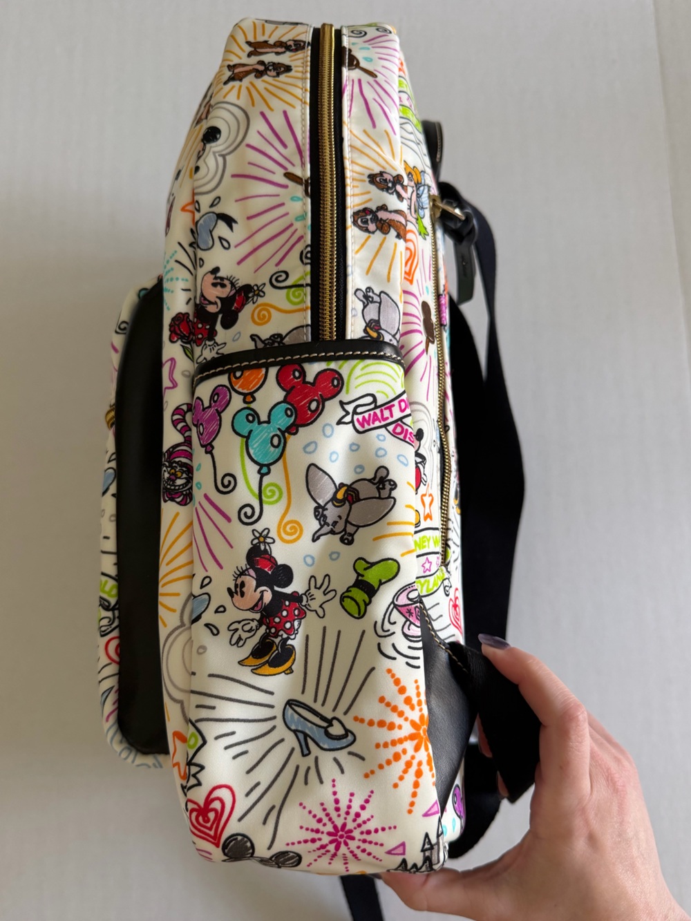 Dooney & Bourke Disney Sketch Print Backpack - Picture 6 of 11